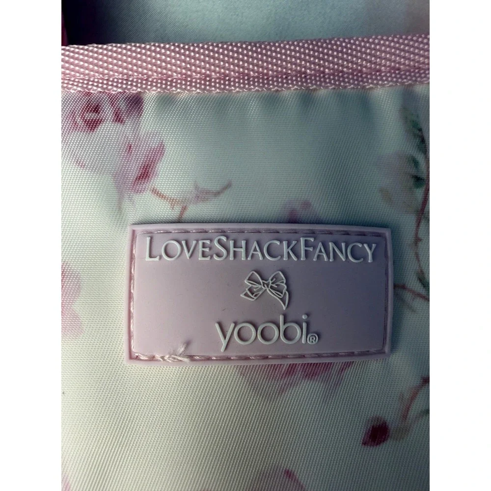 LoveShackFancy x Target Yoobi Floral Lunch Bag Tote Ballet Bloom Pink Rose NWT